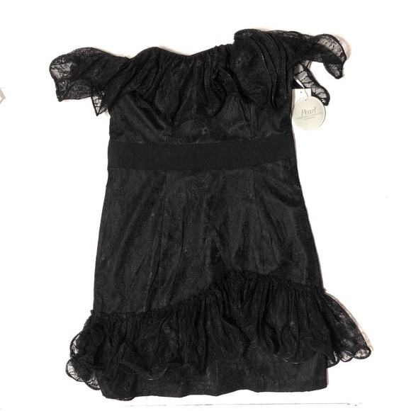 Georgina Chapman Lace Black Dress NWT sz 6 - Picture 1 of 8